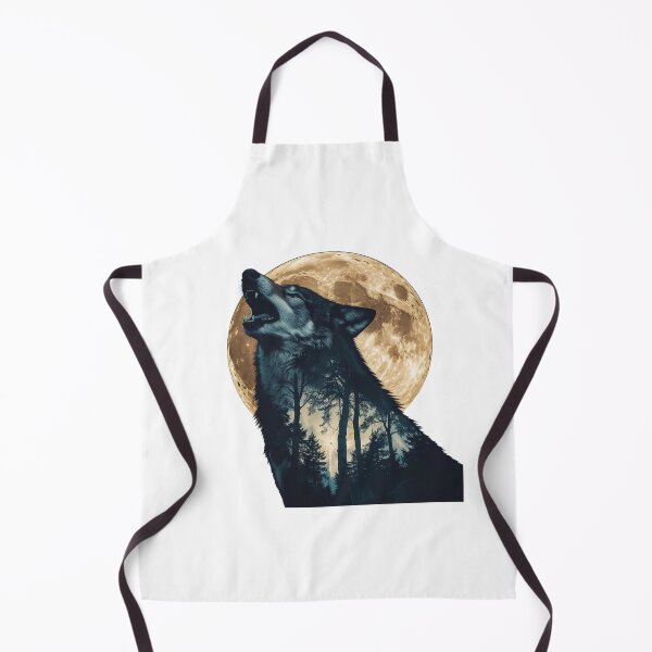 Item preview, Lunar Howl – Double Exposure Wolf Art designed and sold by BestZoneStore.