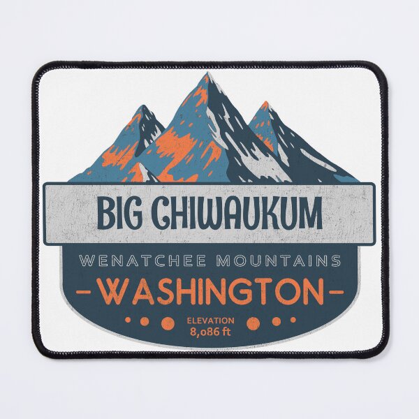 Item preview, Big Chiwaukum, Wenatchee Mountains, Washington, Mountain Badge designed and sold by Wanderful-roads.