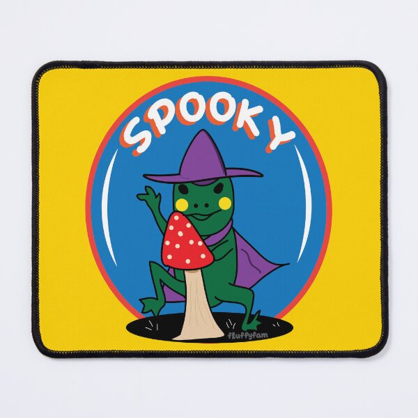 Item preview, Spooky frog witch wizard with mushroom designed and sold by fluffyfamcraft.
