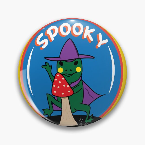 Item preview, Spooky frog witch wizard with mushroom designed and sold by fluffyfamcraft.