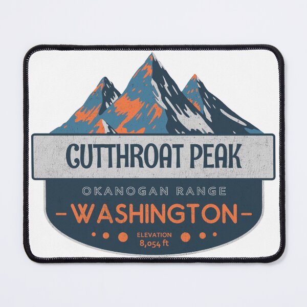 Item preview, Cutthroat Peak, Okanogan Range, Washington, Mountain Badge designed and sold by Wanderful-roads.