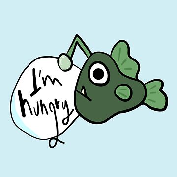 Artwork thumbnail, I'm Hungry Fish Funky Bold Cartoon by Rrroga