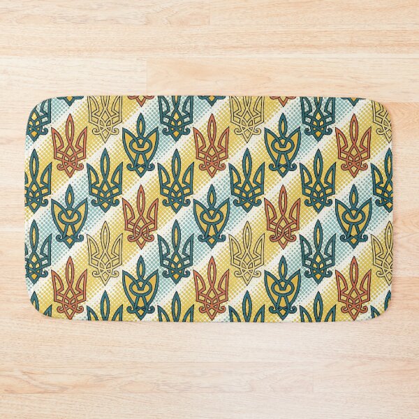 Item preview, Ukrainian Tryzub Trident Seamless Pattern. designed and sold by RGShirtWorks.