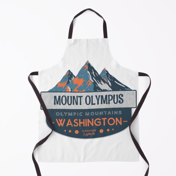 Item preview, Mount Olympus, Olympic Mountains, Washington, Mountain Badge designed and sold by Wanderful-roads.