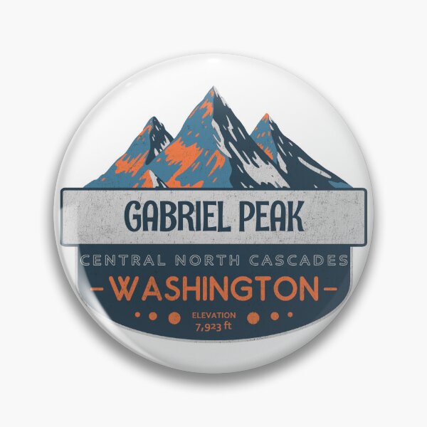 Item preview, Gabriel Peak, Central North Cascades, Washington, Mountain Badge designed and sold by Wanderful-roads.