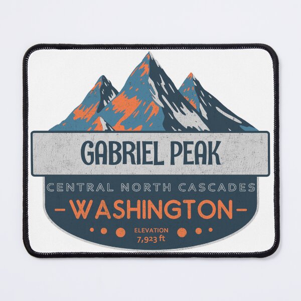 Item preview, Gabriel Peak, Central North Cascades, Washington, Mountain Badge designed and sold by Wanderful-roads.