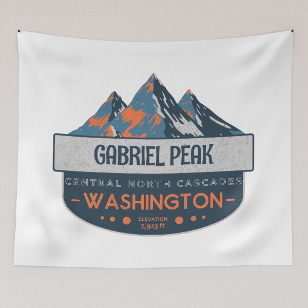 Item preview, Gabriel Peak, Central North Cascades, Washington, Mountain Badge designed and sold by Wanderful-roads.