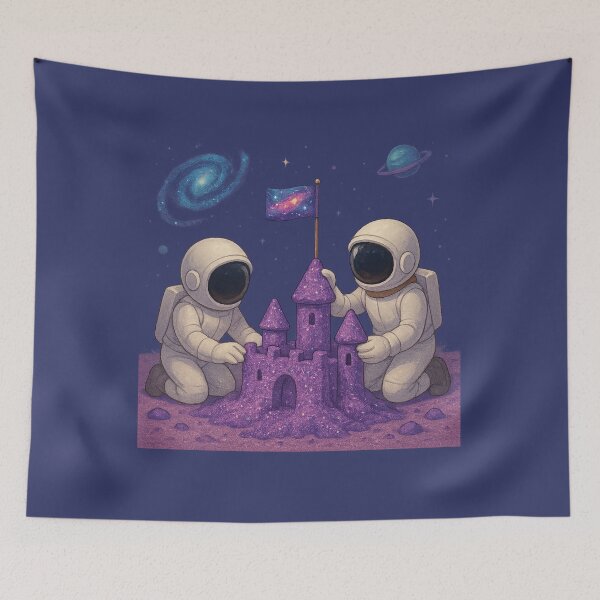 Item preview, Galactic Sandcastle Builders designed and sold by HEERMANArt.