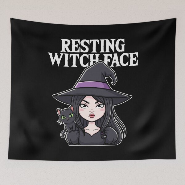 Item preview, RESTING WITCH FACE - WITCH HALLOWEEN designed and sold by KEF Custom.