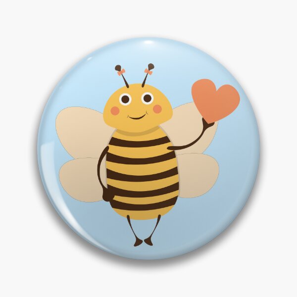 Item preview, Cute Standing Bee Holding a Heart designed and sold by rymarenko.