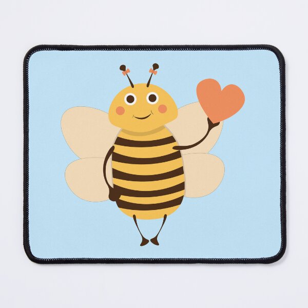 Item preview, Cute Standing Bee Holding a Heart designed and sold by rymarenko.
