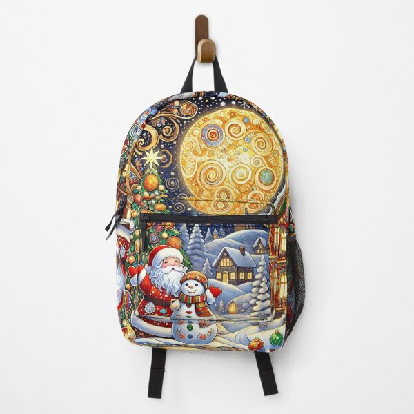 Item preview, Merry Christmas Festive - Klimt Folk Art Scene designed and sold by Yves Artico.