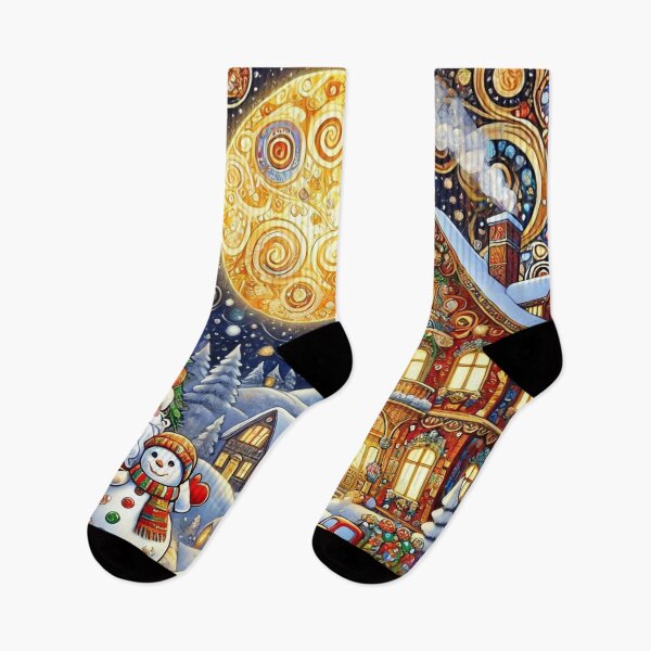 Item preview, Merry Christmas Festive - Klimt Folk Art Scene designed and sold by Yves Artico.