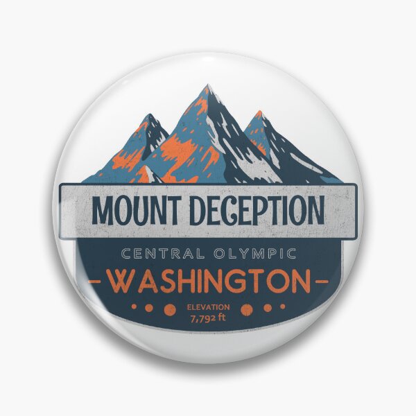 Item preview, Mount Deception, Central Olympic Mountains, Washington, Mountain Badge designed and sold by Wanderful-roads.