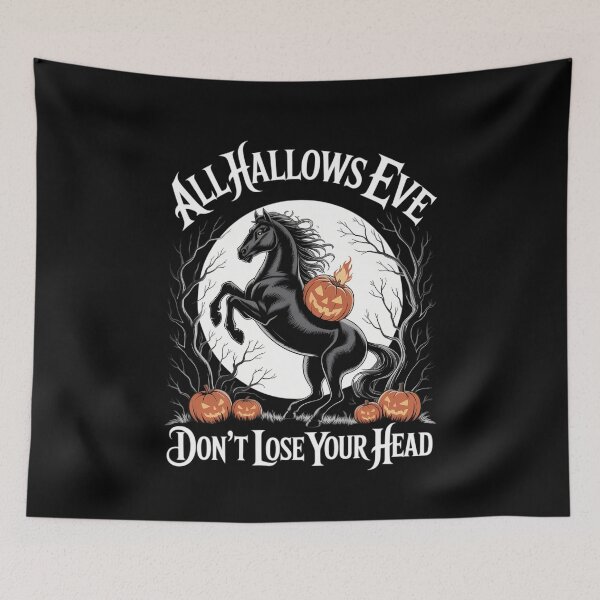 Item preview, Headless Horseman Pumpkin Face Happy Halloween Sleepy Hollow designed and sold by WalshDrawnLaugh.