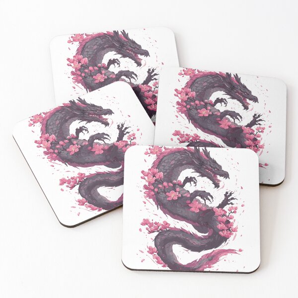 Item preview, Japanese Dragon - Blooming Wrath in Sakura Storm designed and sold by bapupa.