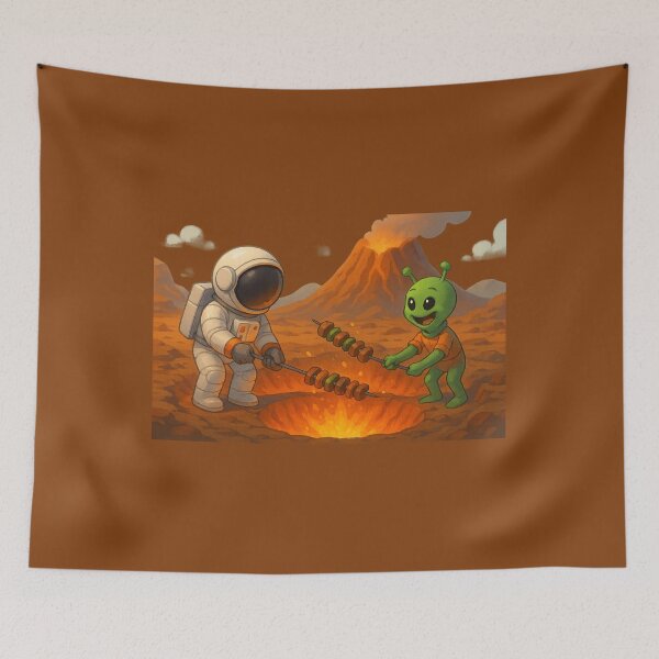 Item preview, Grillmasters of the Volcano Planet designed and sold by HEERMANArt.
