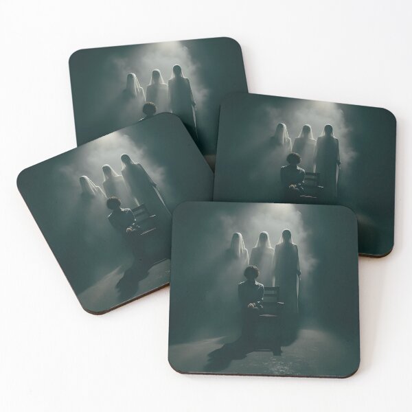 Item preview, Mujer sentada con tres fantasmas. designed and sold by Extintos.