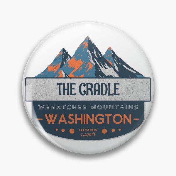 Item preview, The Cradle, Wenatchee Mountains, Washington, Mountain Badge designed and sold by Wanderful-roads.