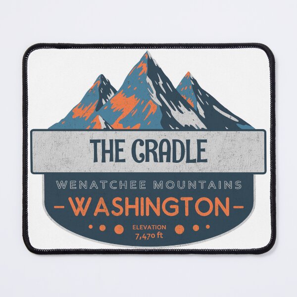 Item preview, The Cradle, Wenatchee Mountains, Washington, Mountain Badge designed and sold by Wanderful-roads.