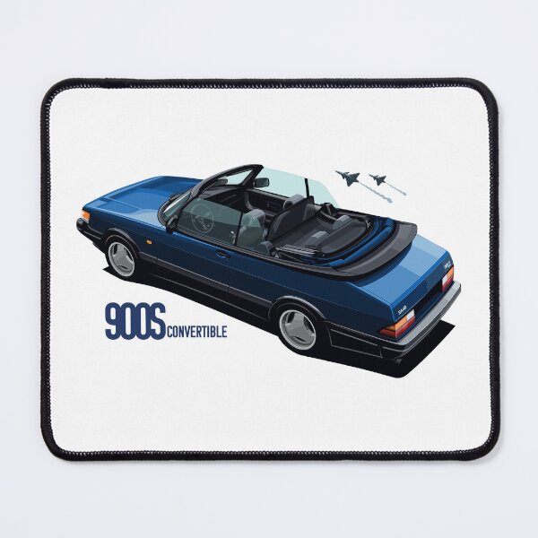 Item preview, Retro Blue 900S Convertible Crocodile – Classic Car Artwork designed and sold by Ride & Relive.