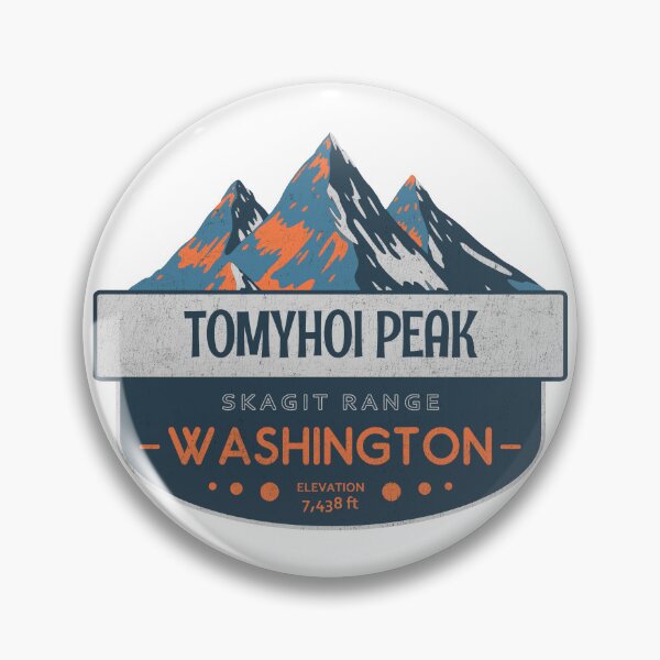 Item preview, Tomyhoi Peak, Skagit Range, Washington, Mountain Badge designed and sold by Wanderful-roads.