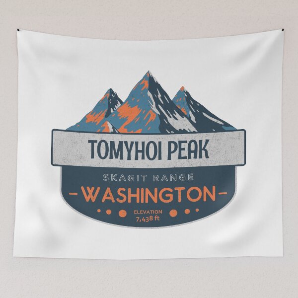 Item preview, Tomyhoi Peak, Skagit Range, Washington, Mountain Badge designed and sold by Wanderful-roads.