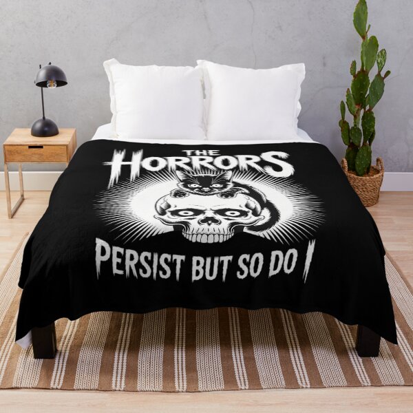 Item preview, Horrors Persist So Do I Funny Sarcastic Cat Halloween designed and sold by WalshDrawnLaugh.