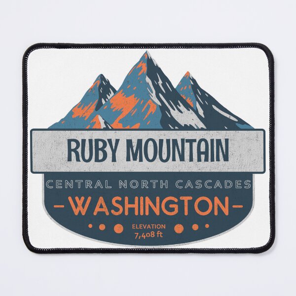 Item preview, Ruby Mountain, Central North Cascades, Washington, Mountain Badge designed and sold by Wanderful-roads.