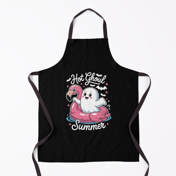 Item preview, Hot Ghoul Summer Flamingo Ghost Summerween designed and sold by WalshDrawnLaugh.