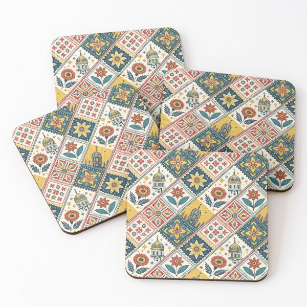 Item preview, Intricate Slavic Folk Art Seamless Pattern with Floral and Architectural Motifs. designed and sold by ML-Media.