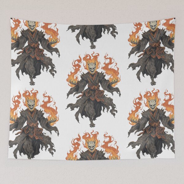 Item preview, Japanese Ghost - Sacred Flame Spectre in Kimono designed and sold by bapupa.