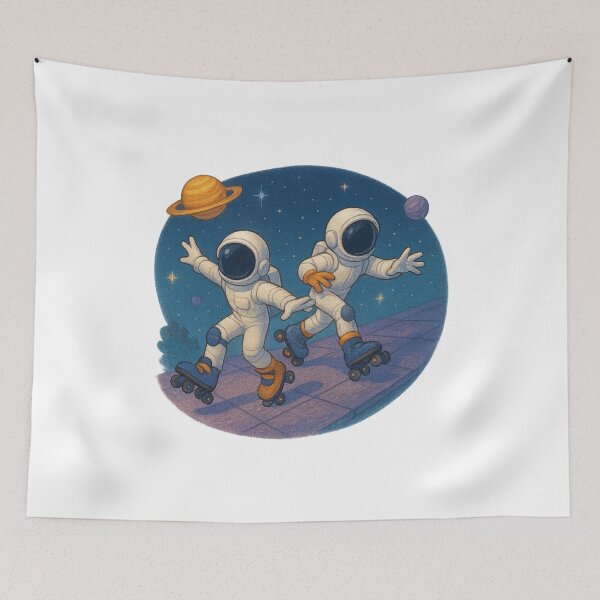 Item preview, Cosmic Skate Crash! designed and sold by HEERMANArt.