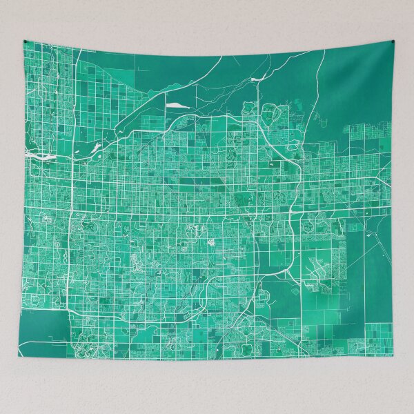 Item preview, Mesa City Map of Arizona, USA - Watercolor designed and sold by deMAP.