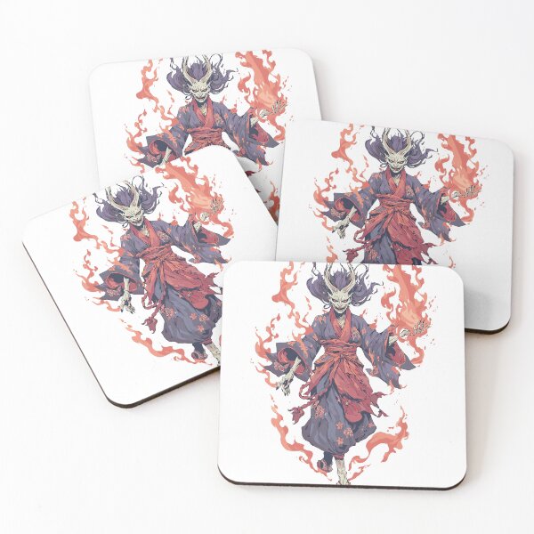 Item preview, Japanese Hannya - Fire Demon in Kimono designed and sold by bapupa.