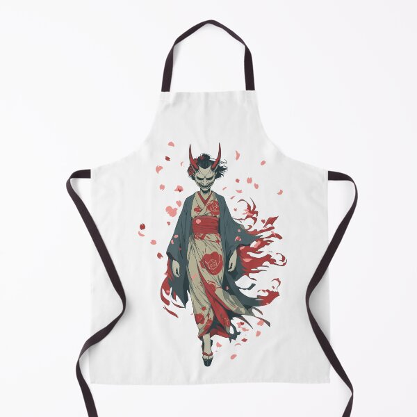 Item preview, Japanese Hannya - Masked Woman with Blossoms designed and sold by bapupa.