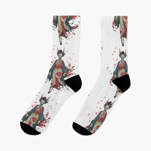 Item preview, Japanese Hannya - Masked Woman with Blossoms designed and sold by bapupa.