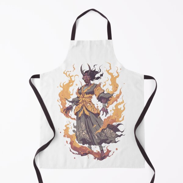 Item preview, Japanese Hannya - Fiery Oni in Ritual Dress designed and sold by bapupa.