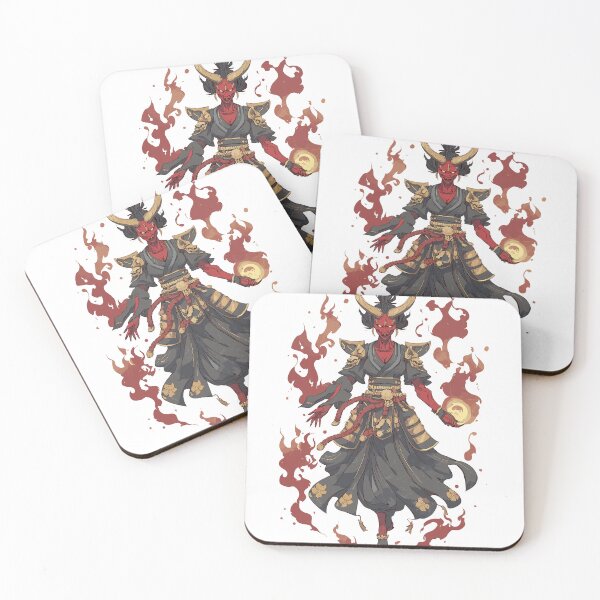 Item preview, Japanese Hannya - Crimson Oni Warrior designed and sold by bapupa.