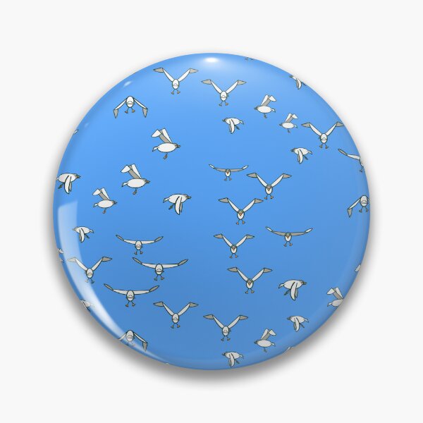 Item preview, Seagulls Blue designed and sold by Sonya Gray.