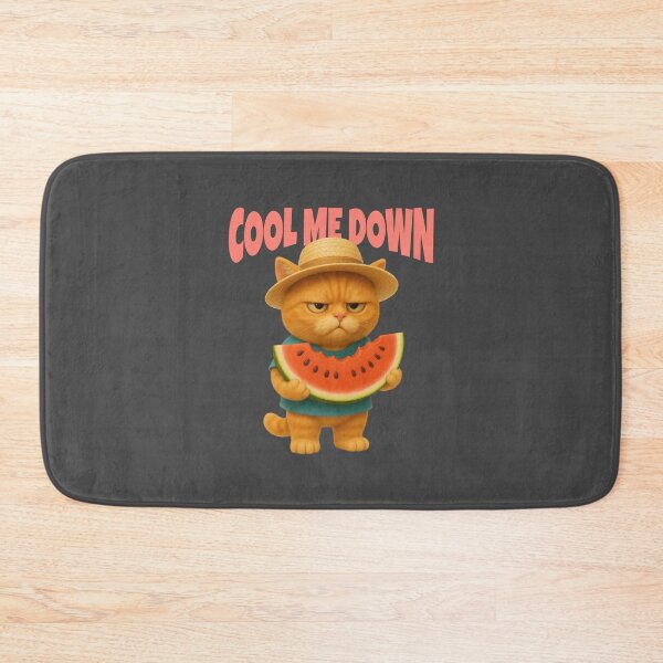 Item preview, Grumpy Cat with Watermelon – Cool Me Down Summer Mood designed and sold by iamwonderkitty.