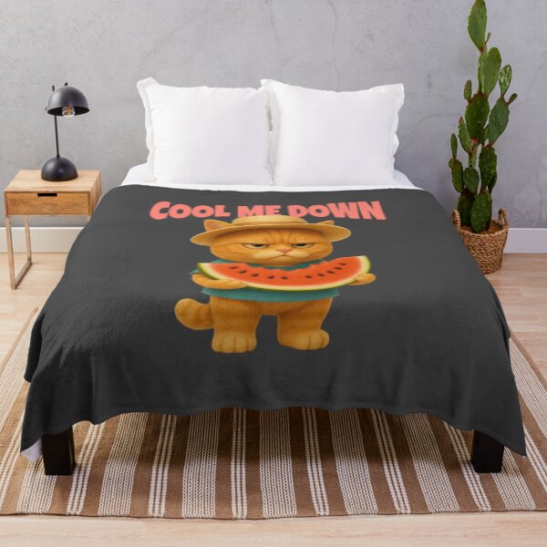 Item preview, Grumpy Cat with Watermelon – Cool Me Down Summer Mood designed and sold by iamwonderkitty.