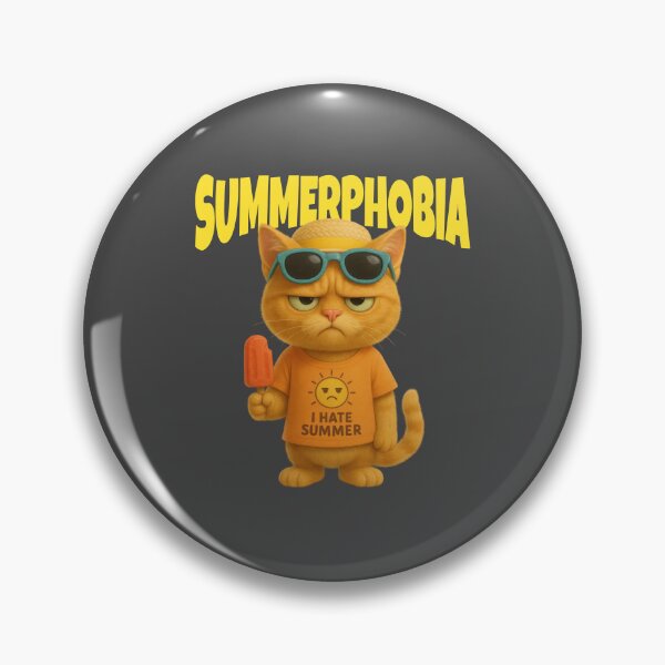 Item preview, Grumpy Cat in I Hate Summer Shirt – Summerphobia Vibes designed and sold by iamwonderkitty.