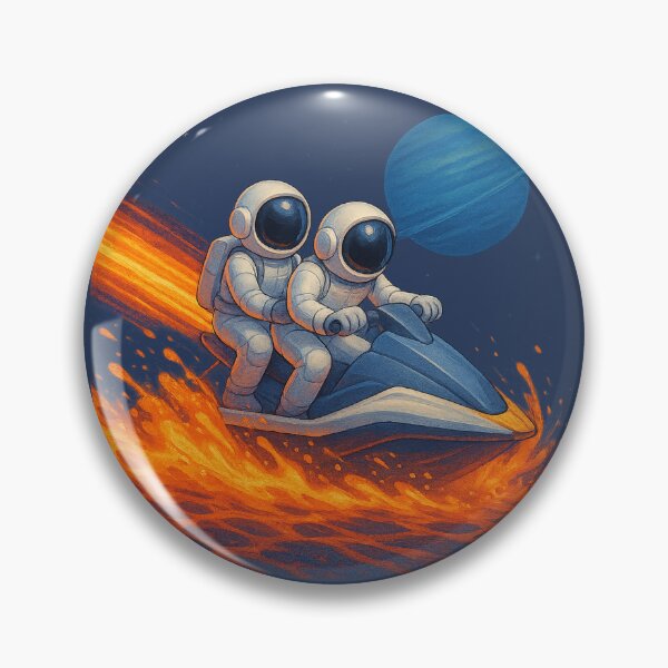 Item preview, Volcanic Jet Ski on Neptune designed and sold by HEERMANArt.