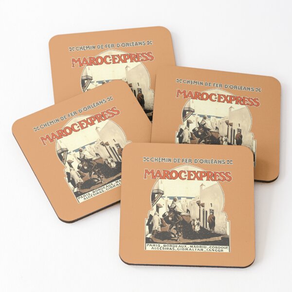 Item preview, Vintage Maroc Express Travel Poster Art designed and sold by MehMerchTees.
