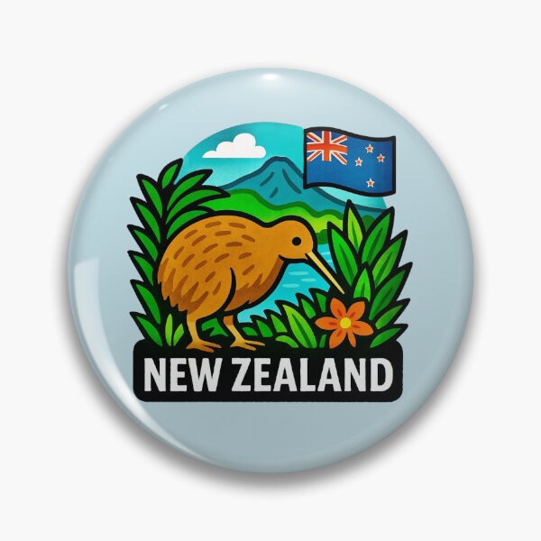 Item preview, New Zealand - Kiwi Bird National Symbol designed and sold by Myra365Art.