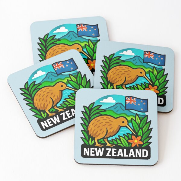 Item preview, New Zealand - Kiwi Bird National Symbol designed and sold by Myra365Art.
