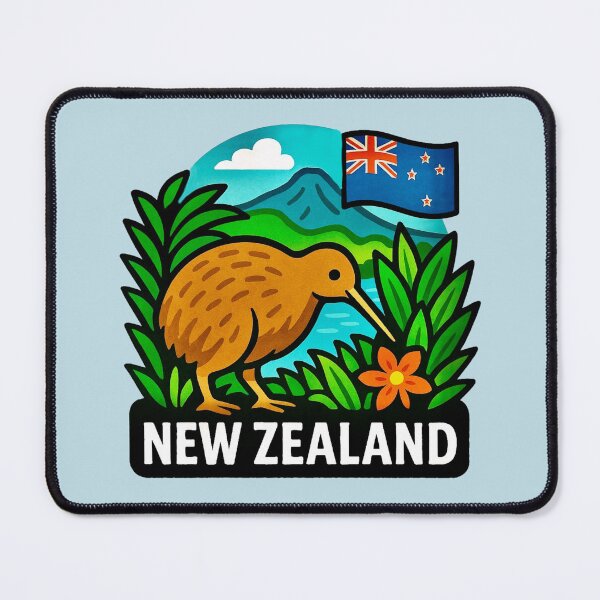 Item preview, New Zealand - Kiwi Bird National Symbol designed and sold by Myra365Art.