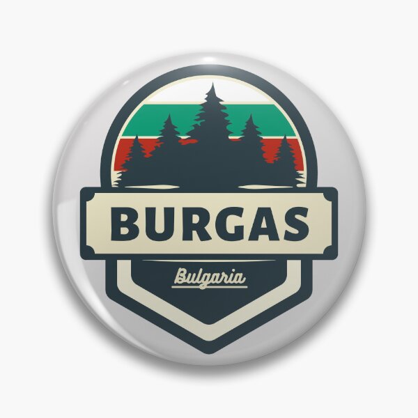 Item preview, Burgas Bulgaria Retro Vintage Badge designed and sold by World Designs.