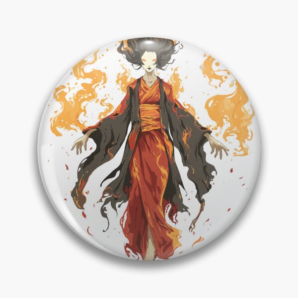 Item preview, Japanese Horror - Cursed Flame Maiden designed and sold by bapupa.